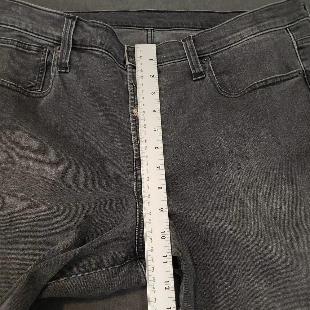 Gap Jeans Womens Size 18 Tall Mid Rise‎ Skinny Button Fly Black
